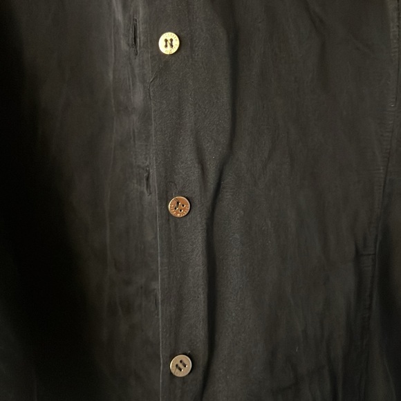 Roberto Cavalli black silk button down - Picture 6 of 8